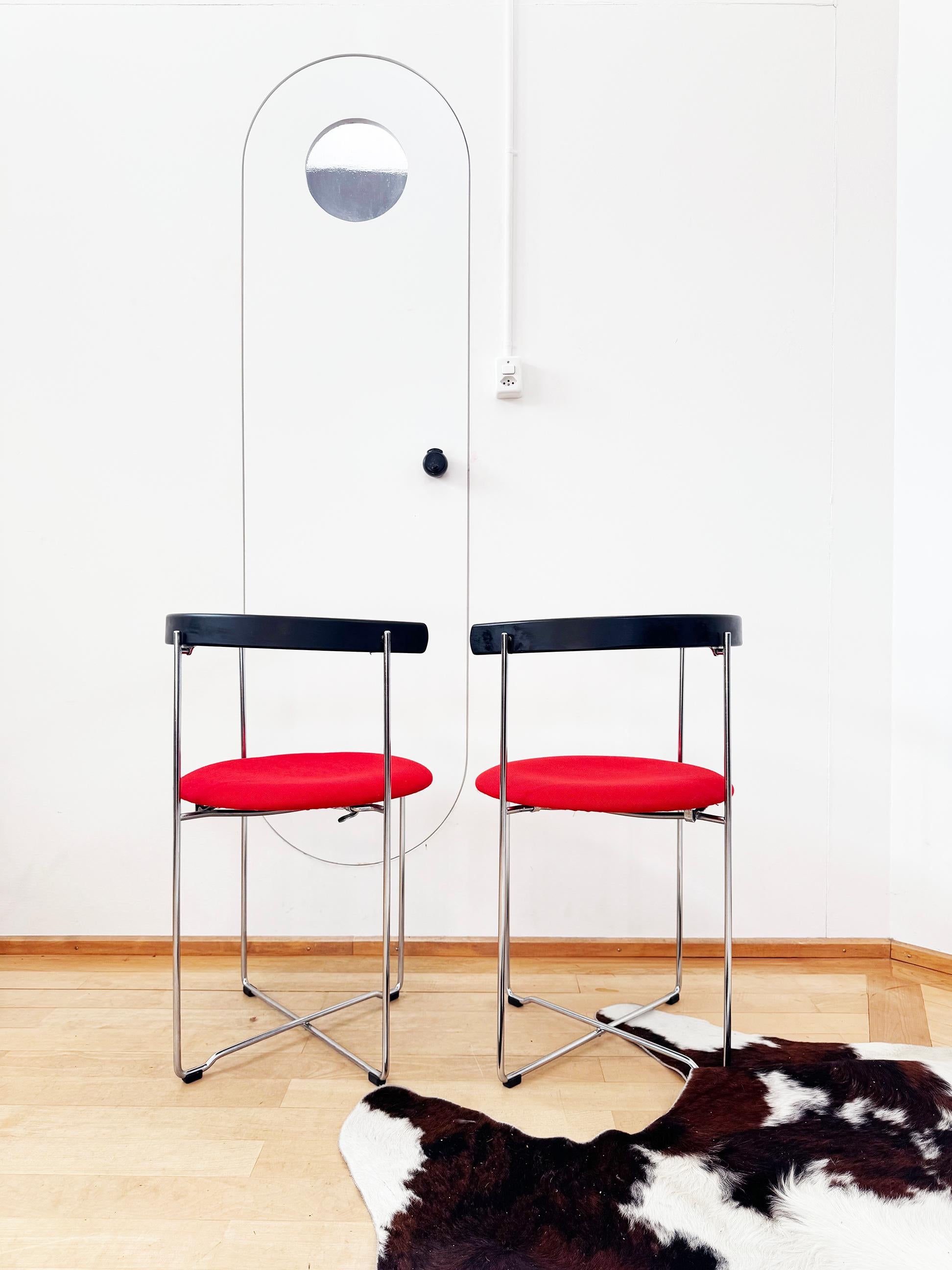 Set of 4 Sóley 2750 Folding Chairs by Valdimar Harðarson for Kusch & Co., 1980s For Sale 4