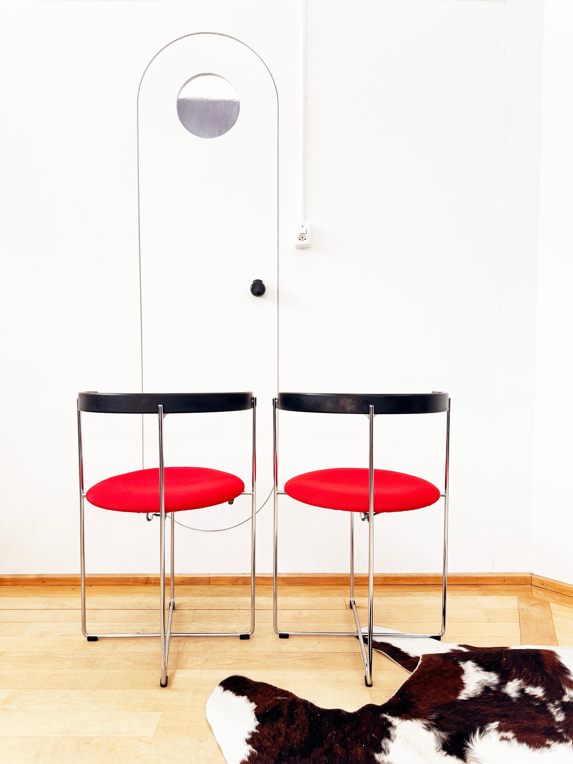 Set of 4 Sóley 2750 Folding Chairs by Valdimar Harðarson for Kusch & Co., 1980s For Sale 5