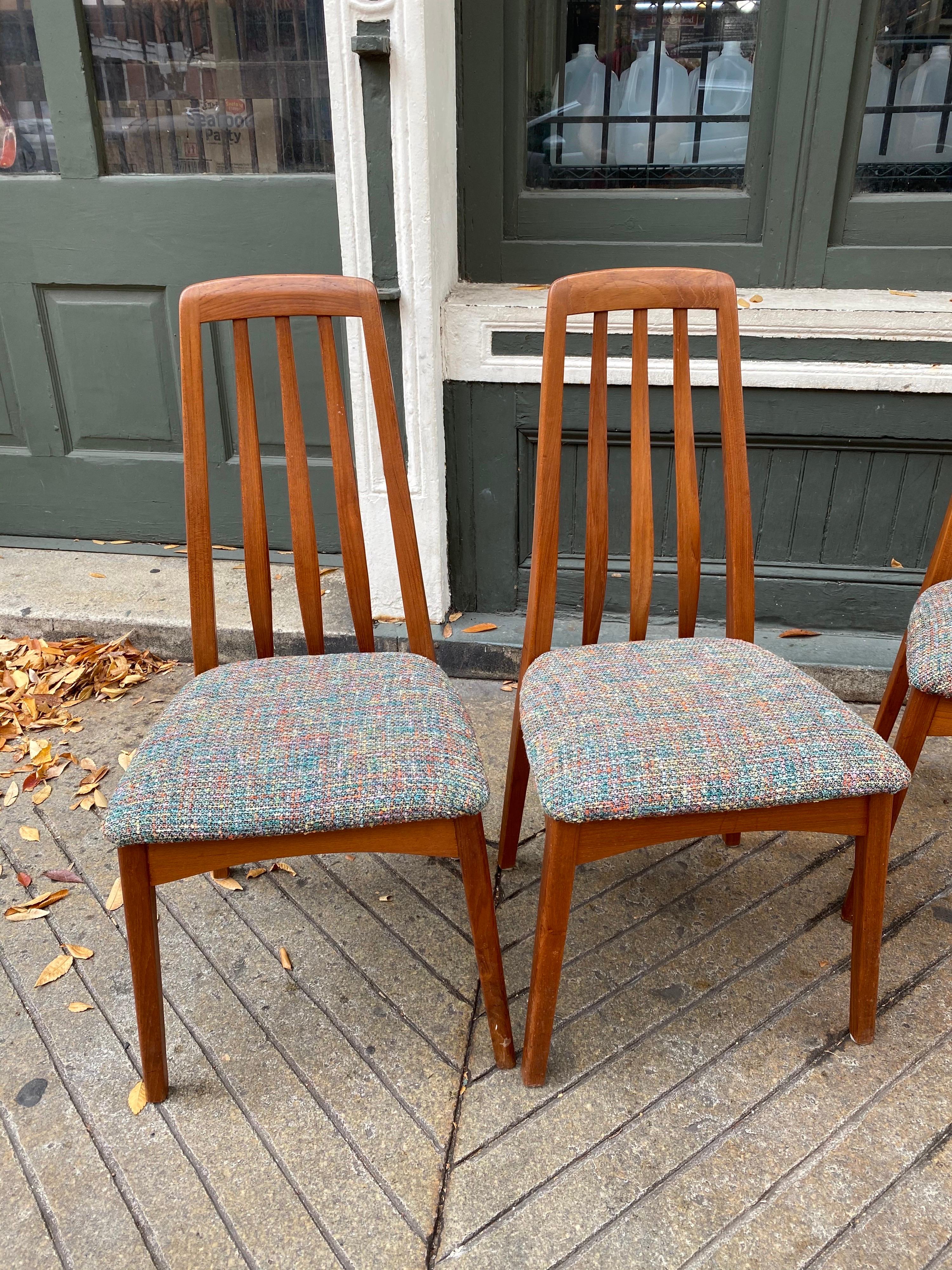 Set of 4 Solid Teak Svegards Markaryd Dining Chairs 9