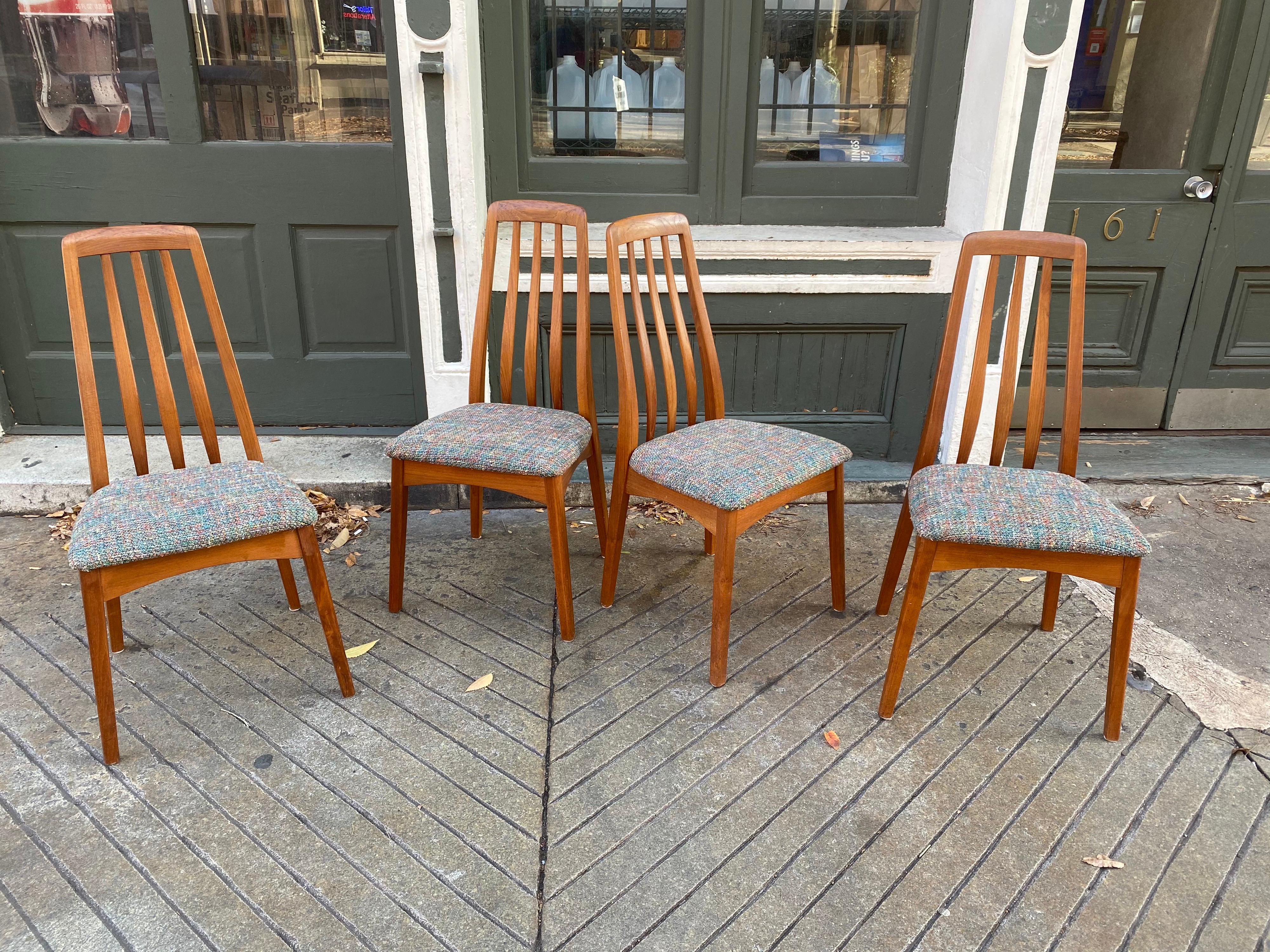 Set of 4 Solid Teak Svegards Markaryd Dining Chairs 2
