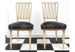 Set Of 4 Sophisticated Paint Finish Dining Room Chairs After Dorothy Draper