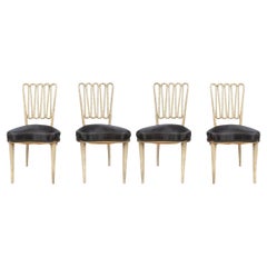 Vintage Set Of 4 Sophisticated Paint Finish Dining Room Chairs After Dorothy Draper