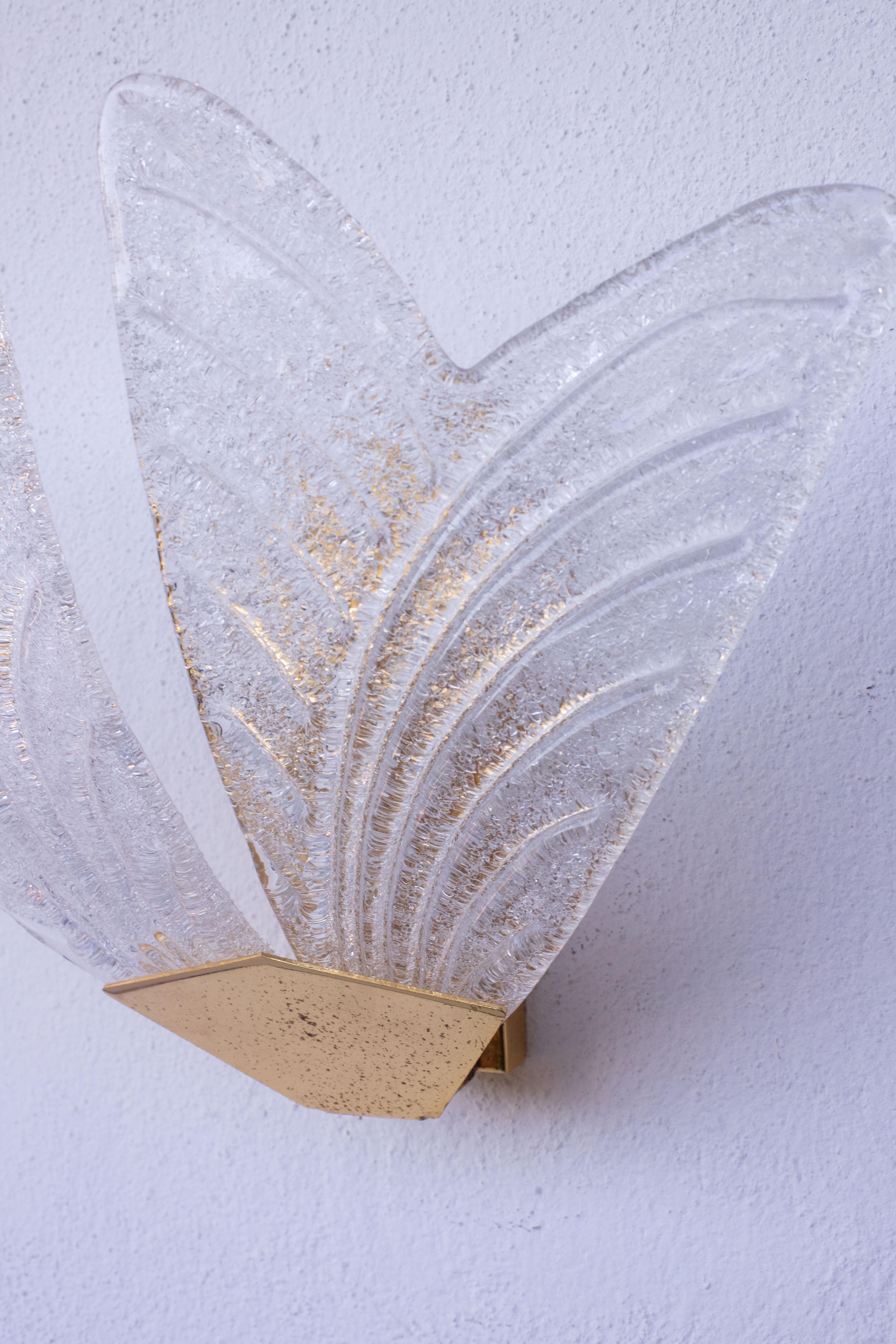 Set of 4 Sorrento, Italian Murano Glass Wall Light, 1970s For Sale 1