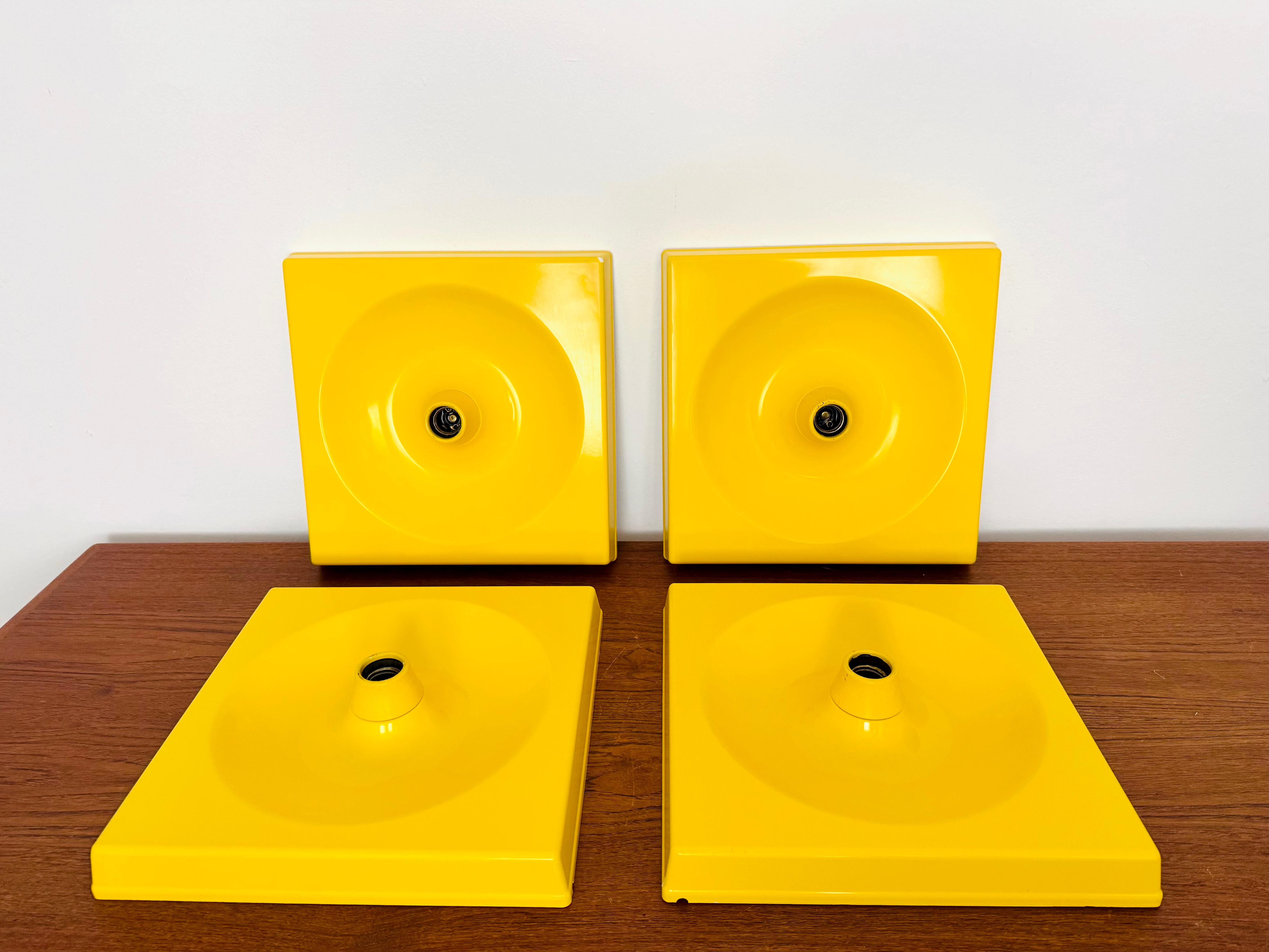 Tedesco Set di 4 lampade in plastica A Space AGE di Schönbuch in vendita