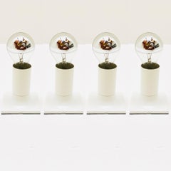 Set of 4 Space Age wall or ceiling lamps by Rolf Krüger for Staff