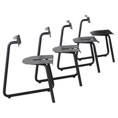 Set of 4 SPC Black Chairs by Atelier Thomas Serruys