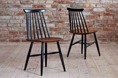 Set of 4 Spindle Back Dining Chairs by Marian Grabiński for Fameg, 1960s