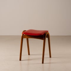 Set of 4 stacking stools by Isamu Kenmochi for Akita Mokko, 1970's