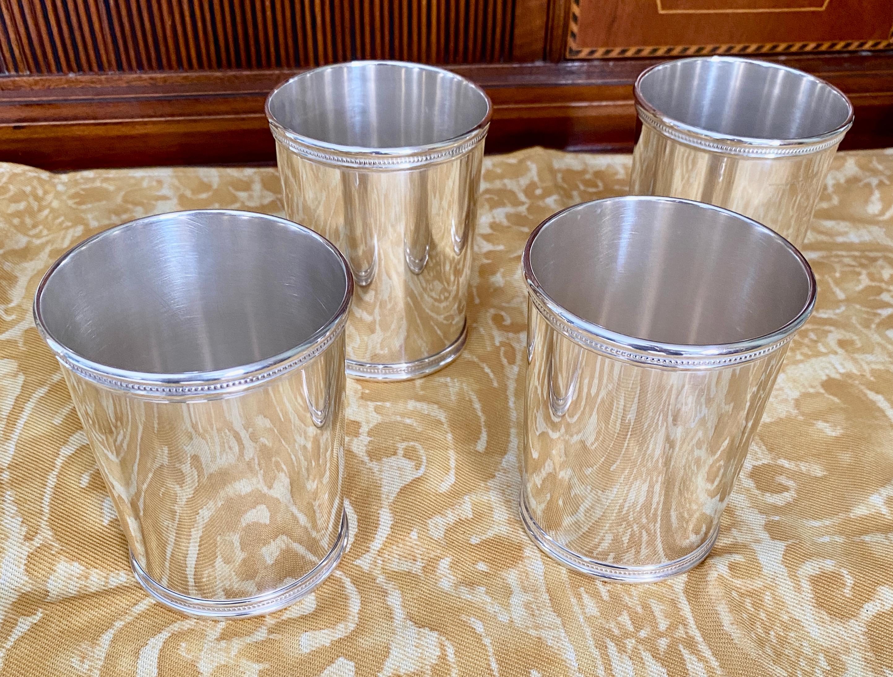 sterling silver julep cups value
