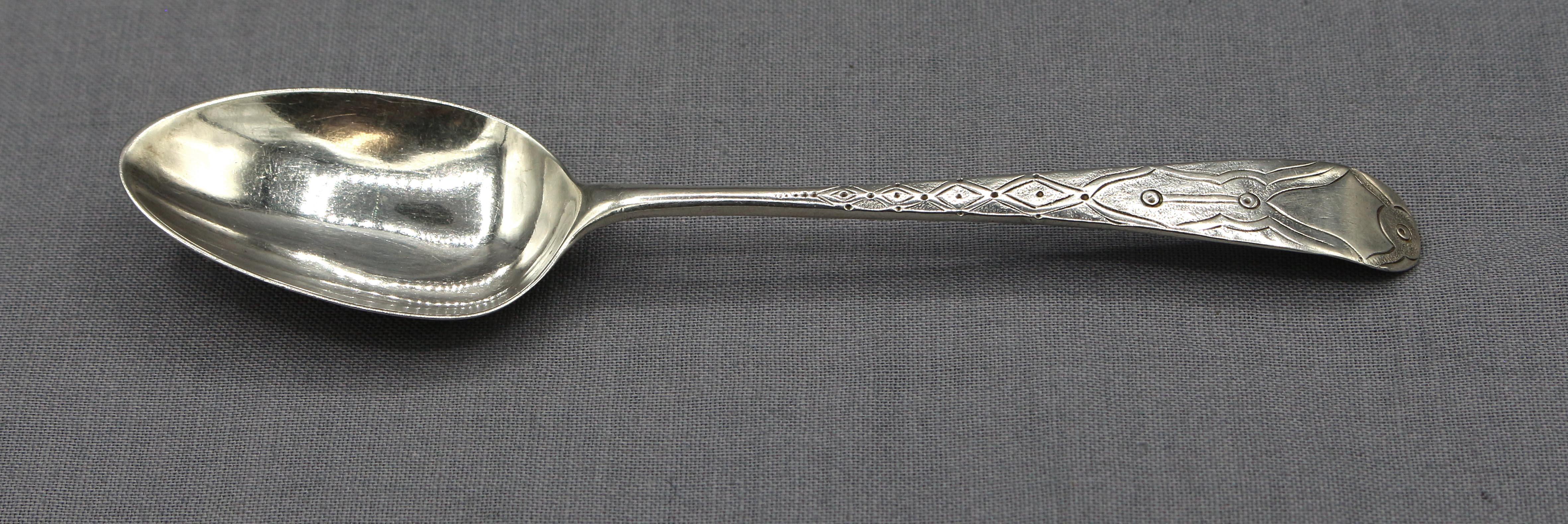 Georgian Set of 4 Sterling Silver Coffee Spoons by Hester Bateman, London, c.1775 For Sale