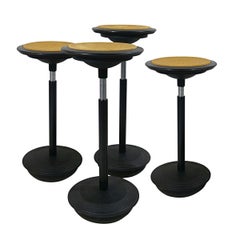 Vintage Set of 4 Stitz Stools Designed by Hans Roericht for Wilkhahn