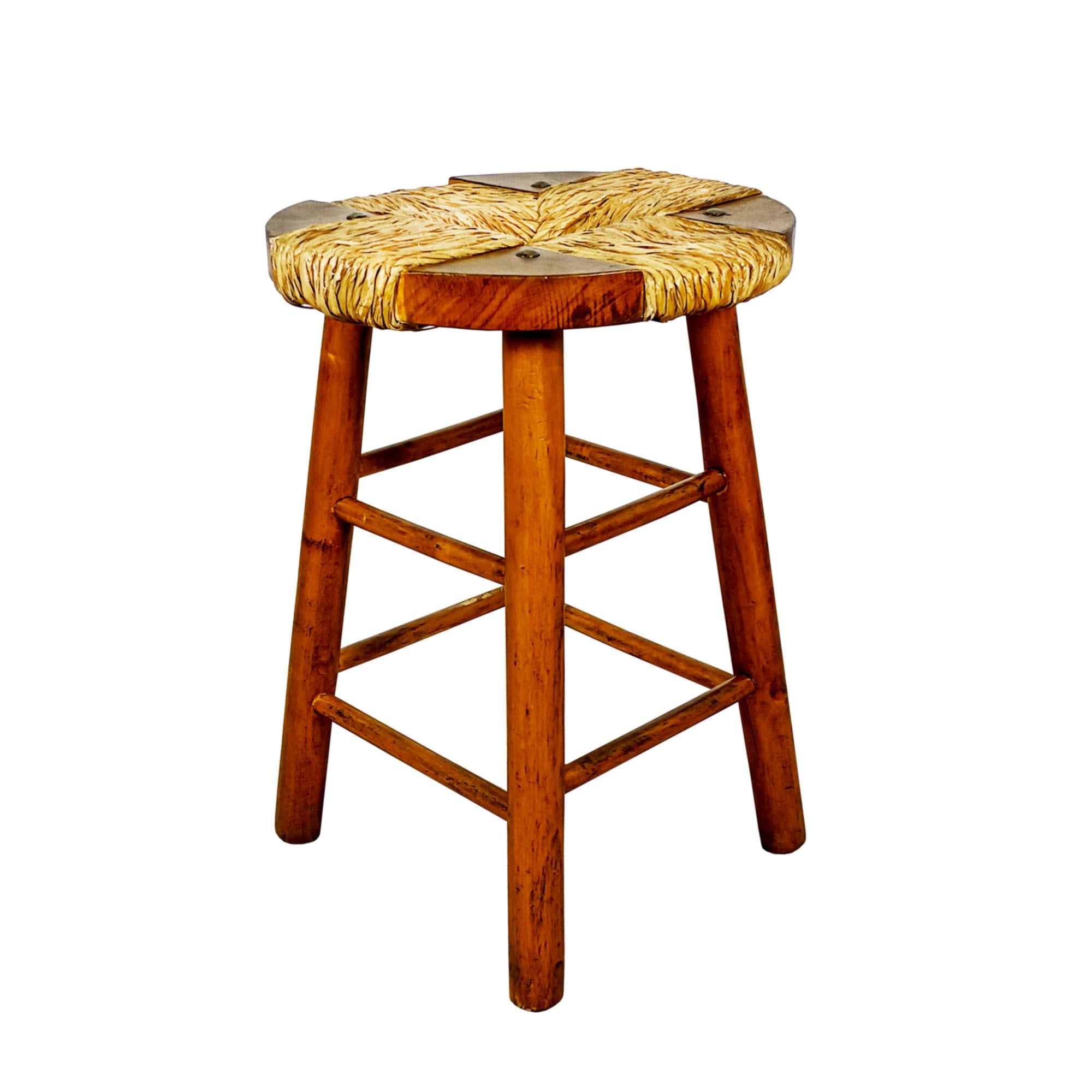 Moderne Ensemble de 4 tabourets - Espagne 1970 en vente