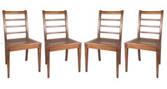 Set Of 4 Straw Upholstery Chairs, 20th Century
