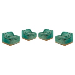 Set of 4 Stropiccio Armchairs by Luciano Frigerio for Frigerio di Desio, 1970
