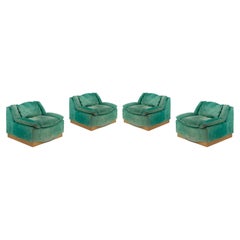 Set of 4 Stropiccio Armchairs by Luciano Frigerio for Frigerio di Desio, 1970