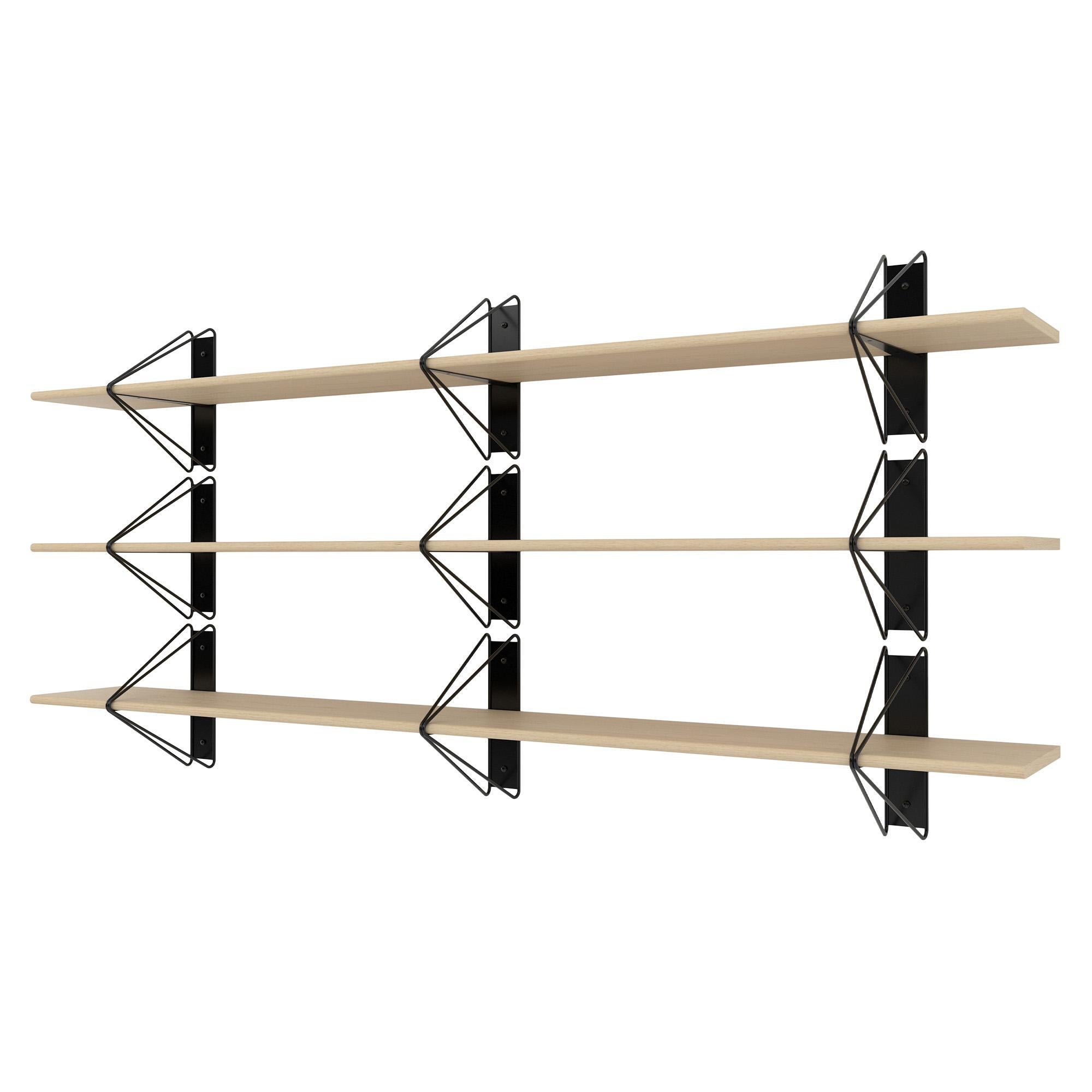 Set of 4 Strut Shelves from Souda, 84in, Black, Made to Order For Sale 3
