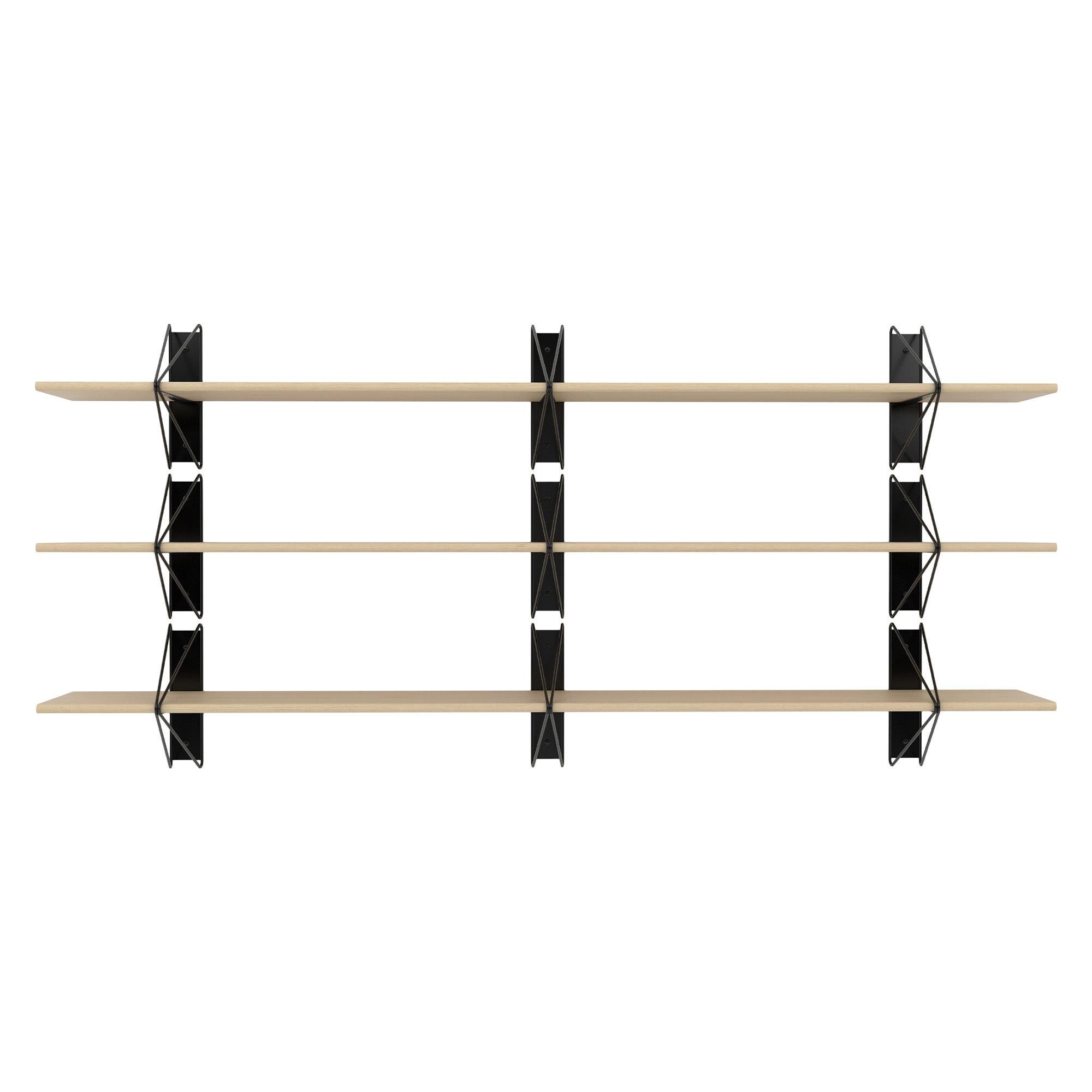 Set of 4 Strut Shelves from Souda, 84in, Black, Made to Order For Sale 4