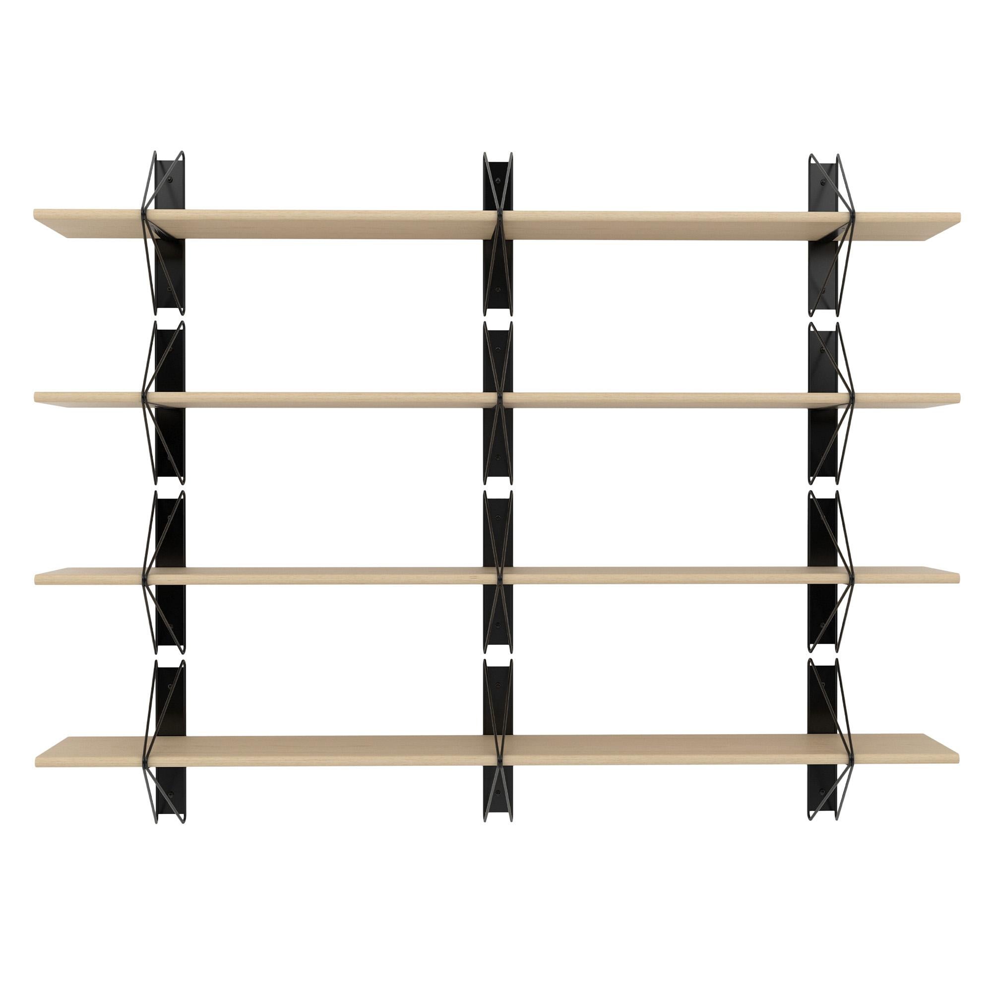 Set of 4 Strut Shelves from Souda, 84in, Black, Made to Order For Sale 6