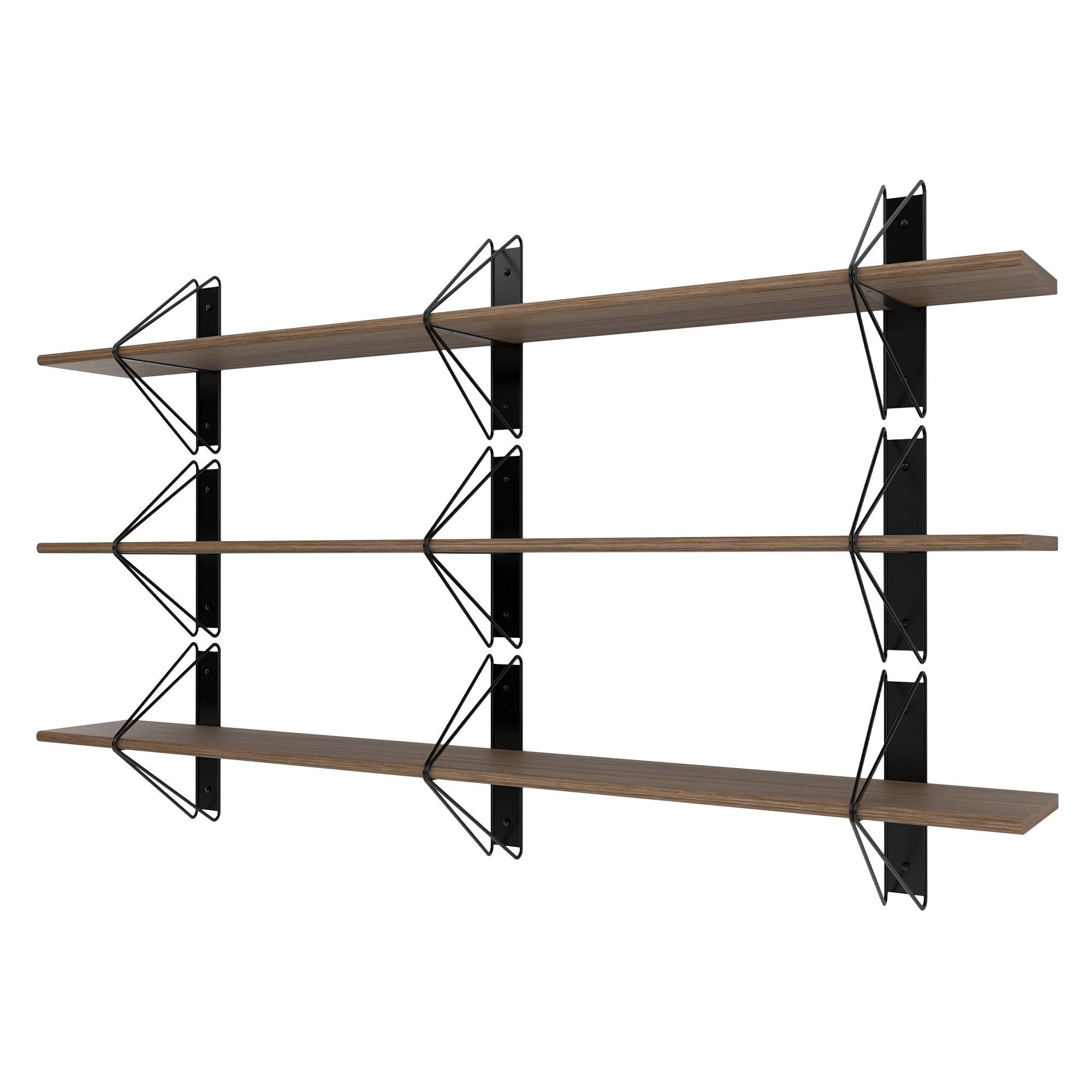 Set of 4 Strut Shelves from Souda, 84in, Black, Made to Order In New Condition For Sale In Brooklyn, NY