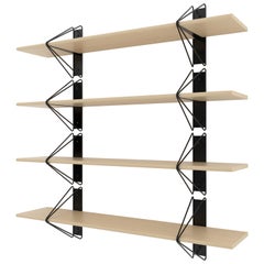 Set of 4 Strut Shelves from Souda, Black, Made to Order