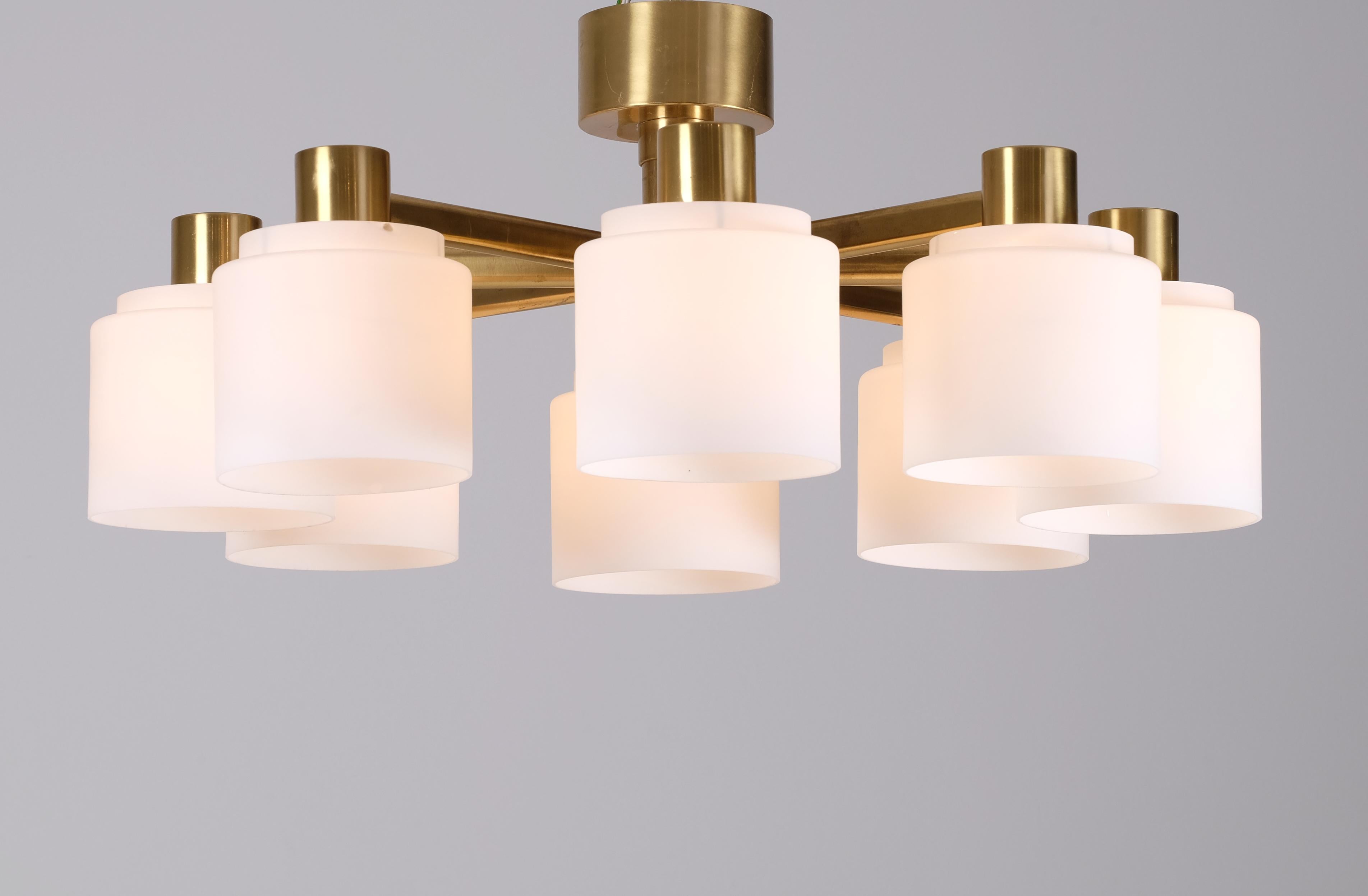 Set of 3 Swedish Ceiling Lights by Boréns, Sweden, 1960s For Sale 4