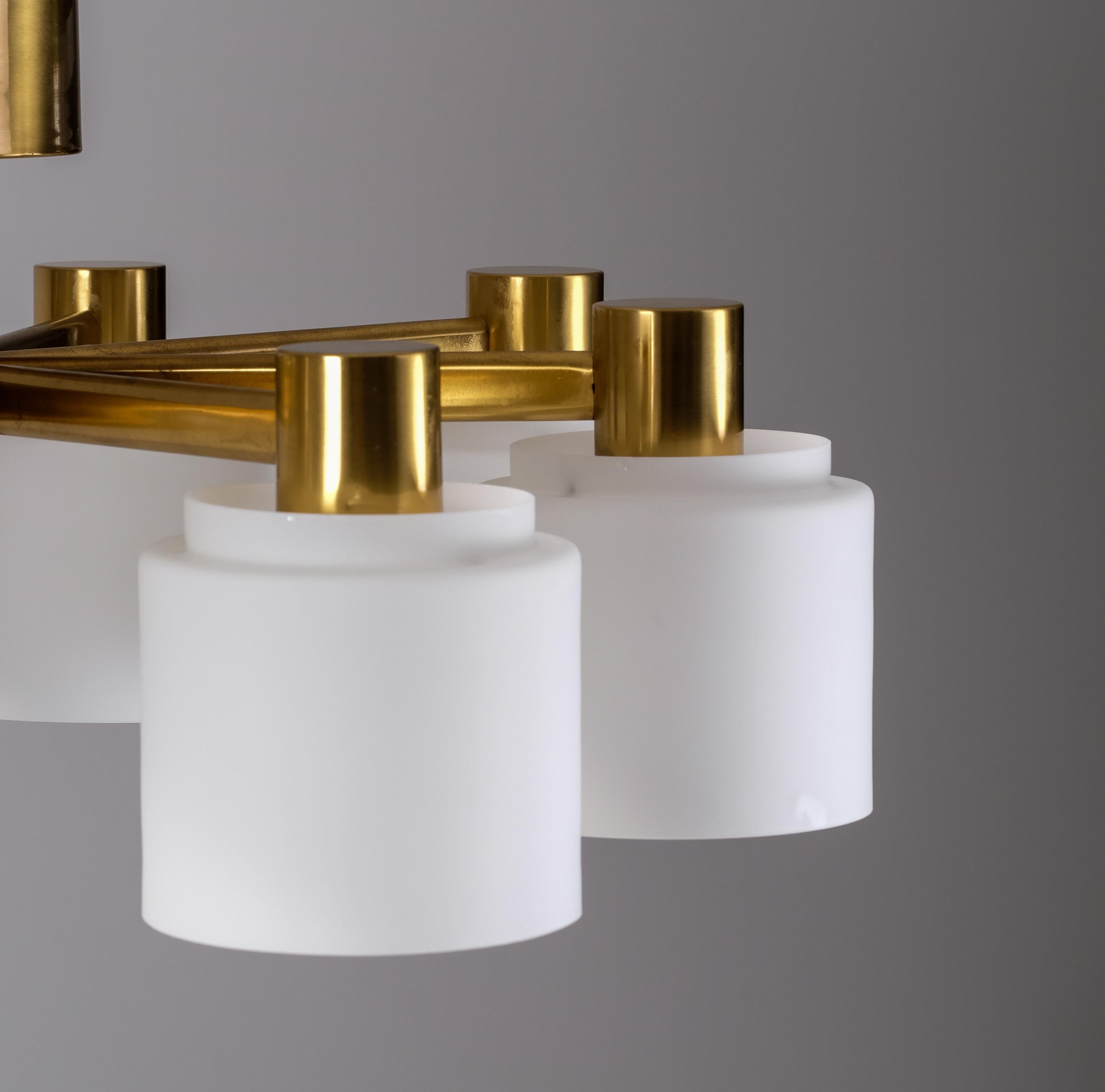 Set of 3 Swedish Ceiling Lights by Boréns, Sweden, 1960s In Good Condition For Sale In Stockholm, SE