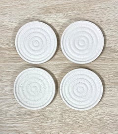Set of 4 Swirl Porcelain Coasters