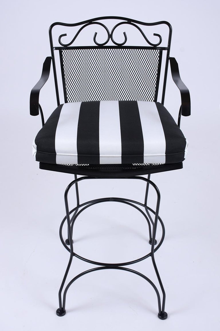 Set of Four MidCentury Swivel Bar Stools For Sale at 1stDibs all