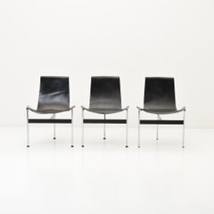 Set of 4 T-Chairs 3LC by Douglas Kelly, Ross Littell & William Katavolos