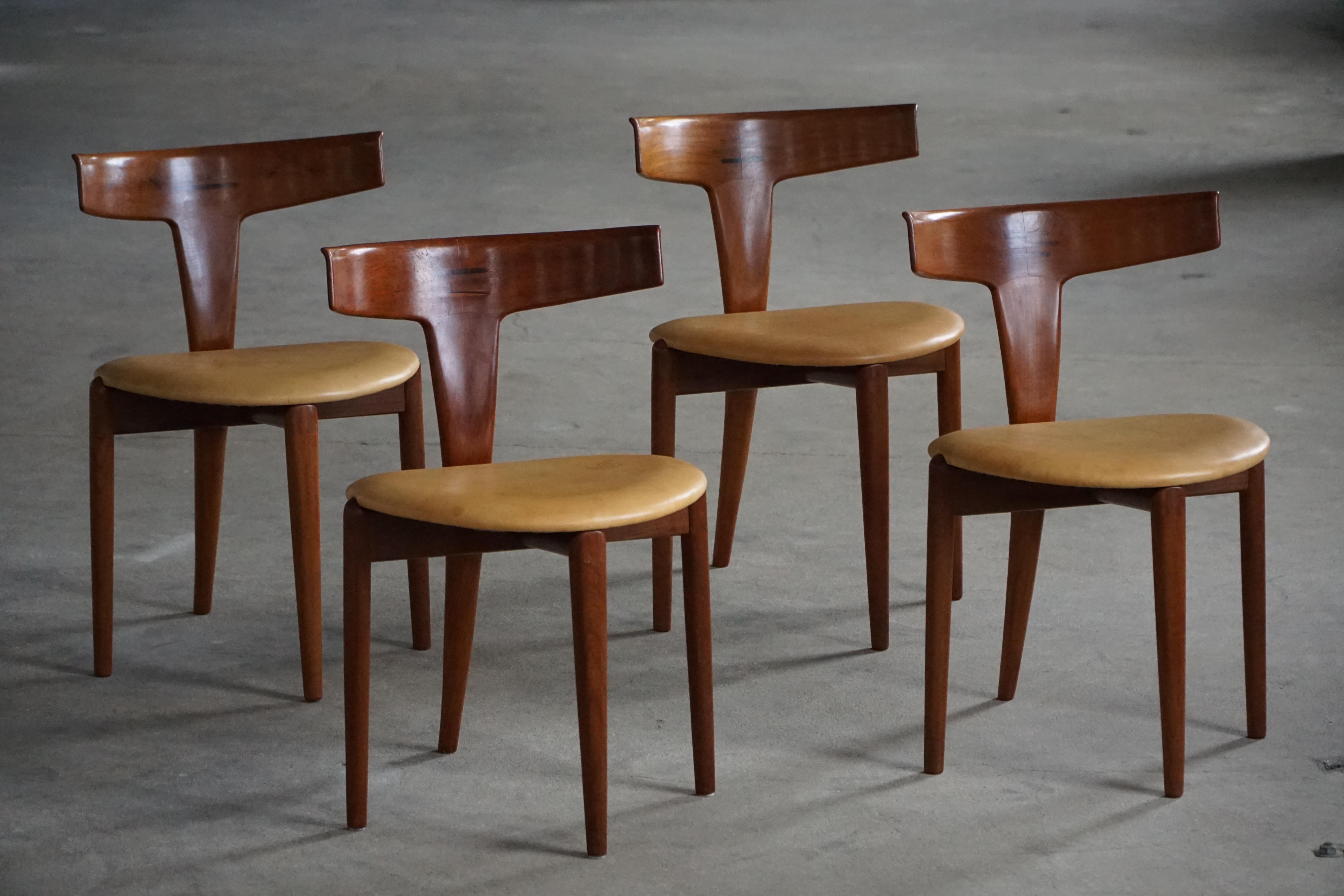 Mid-Century Modern Ensemble de 4 chaises 