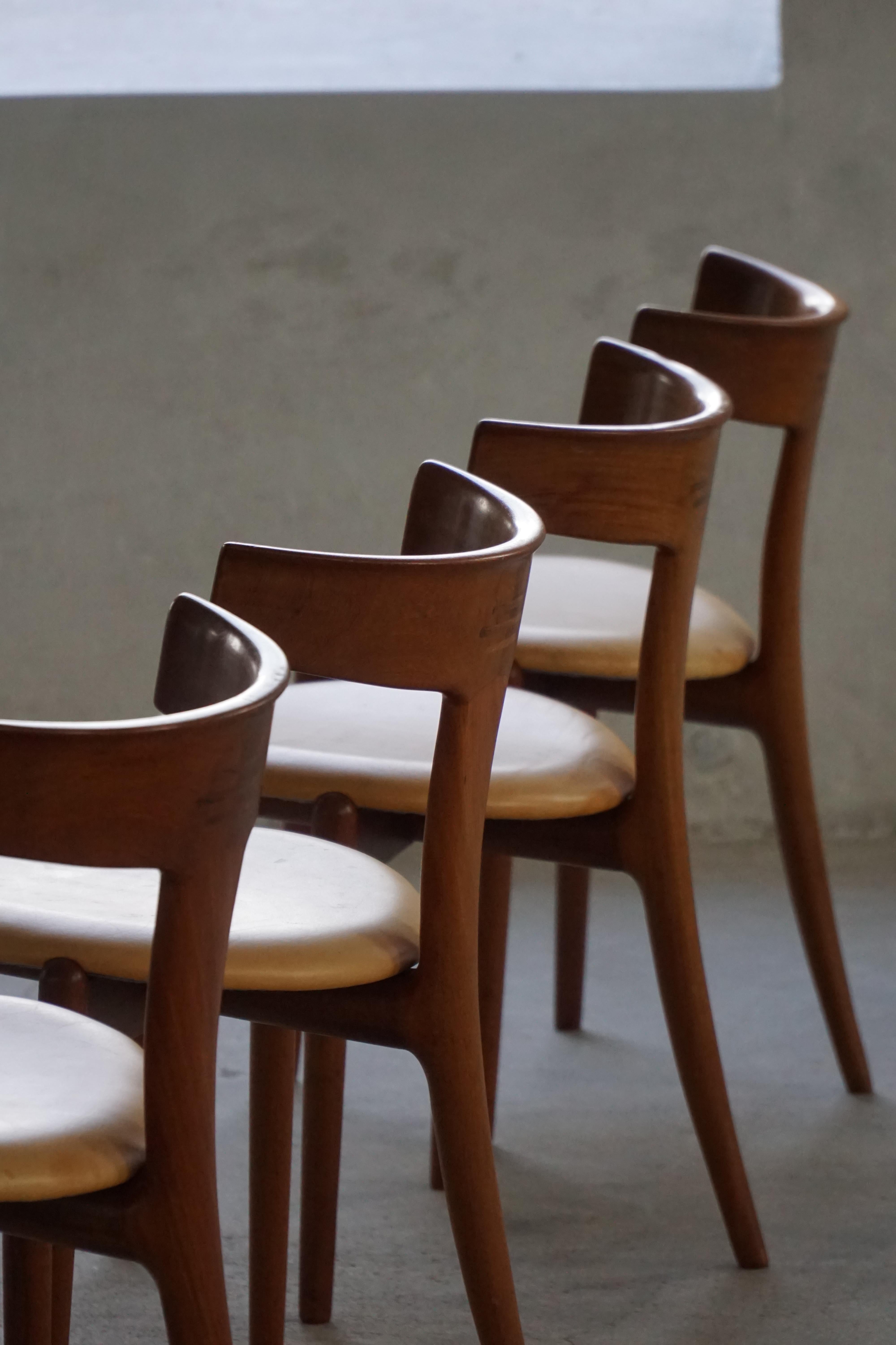 Danois Ensemble de 4 chaises 