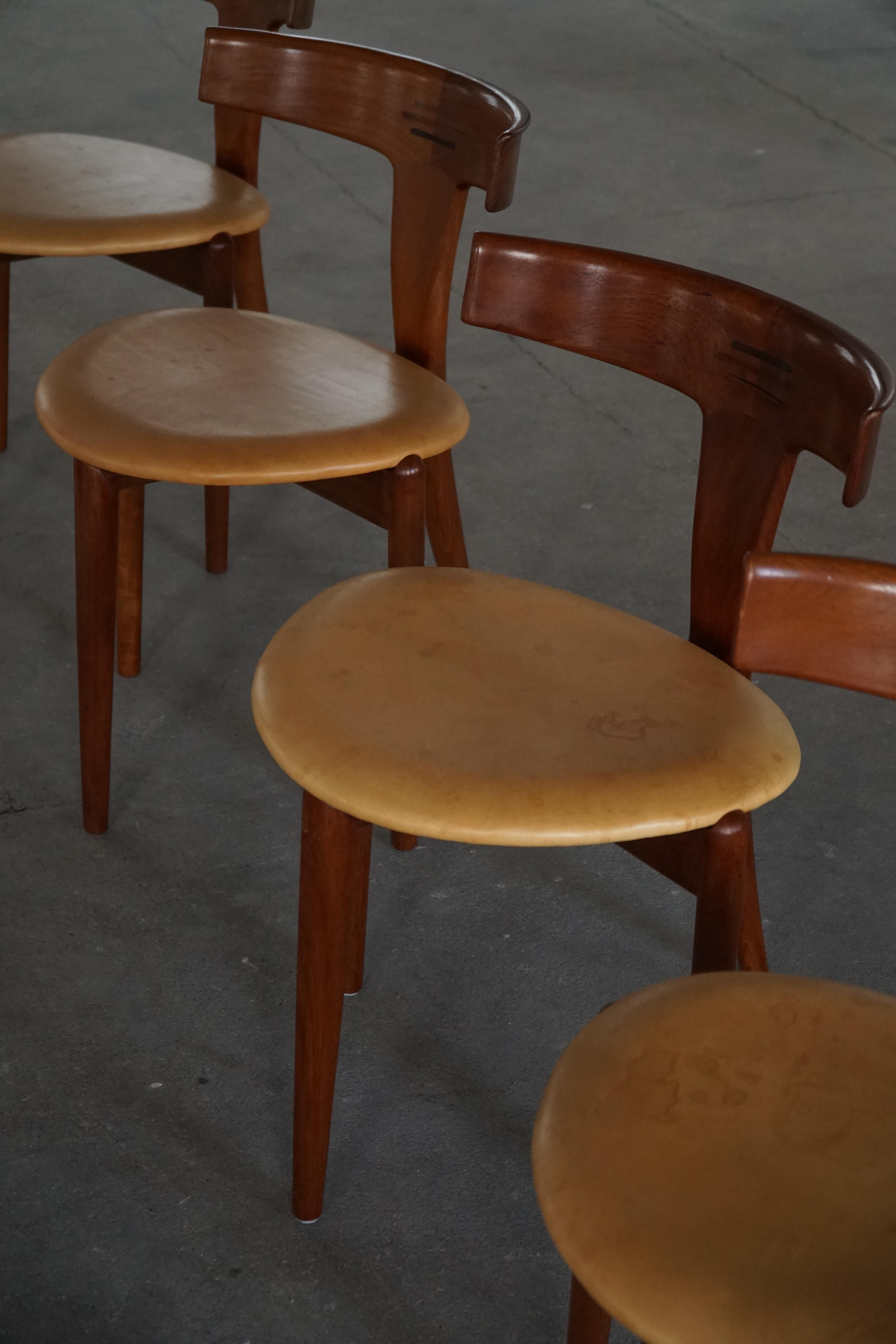 Cuir Ensemble de 4 chaises 