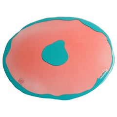 Ensemble de 4 mates de table Mates Placemats rose et turquoise mat de Gaetano Pesce