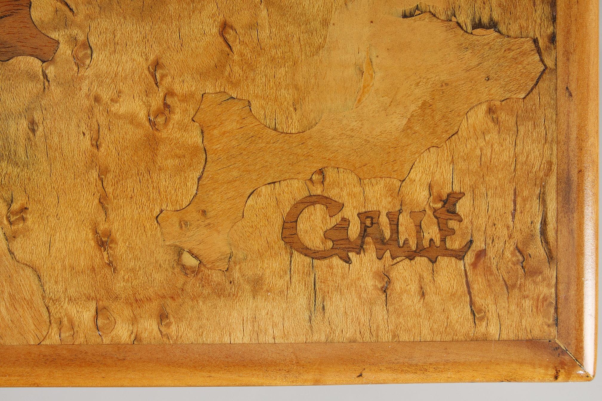 Set of 4 Tables Gigognes signed Gallé For Sale 12