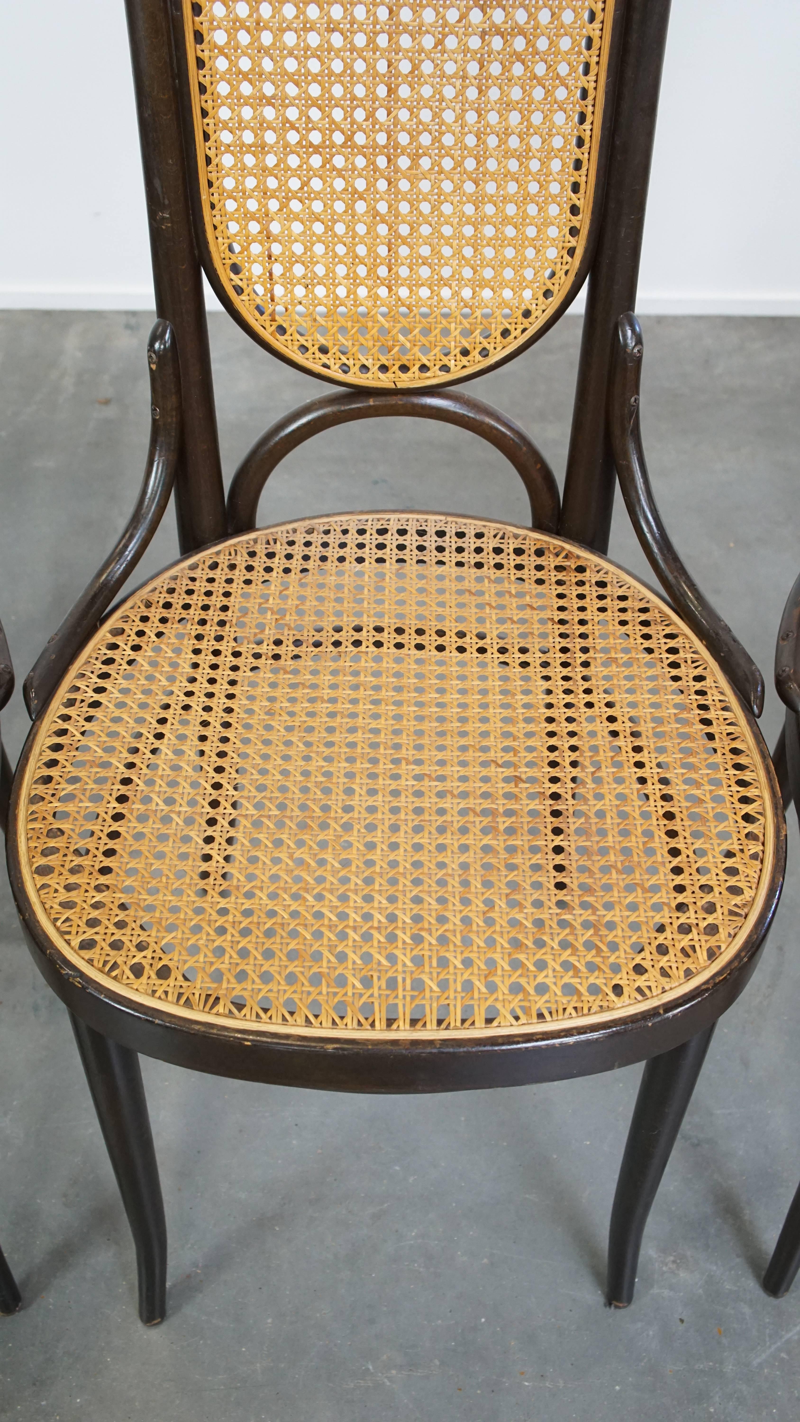 Set of 4 Tall Vintage Bentwood 