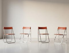 Set of 4 Tamara Folding Chairs by Arrben, Italy