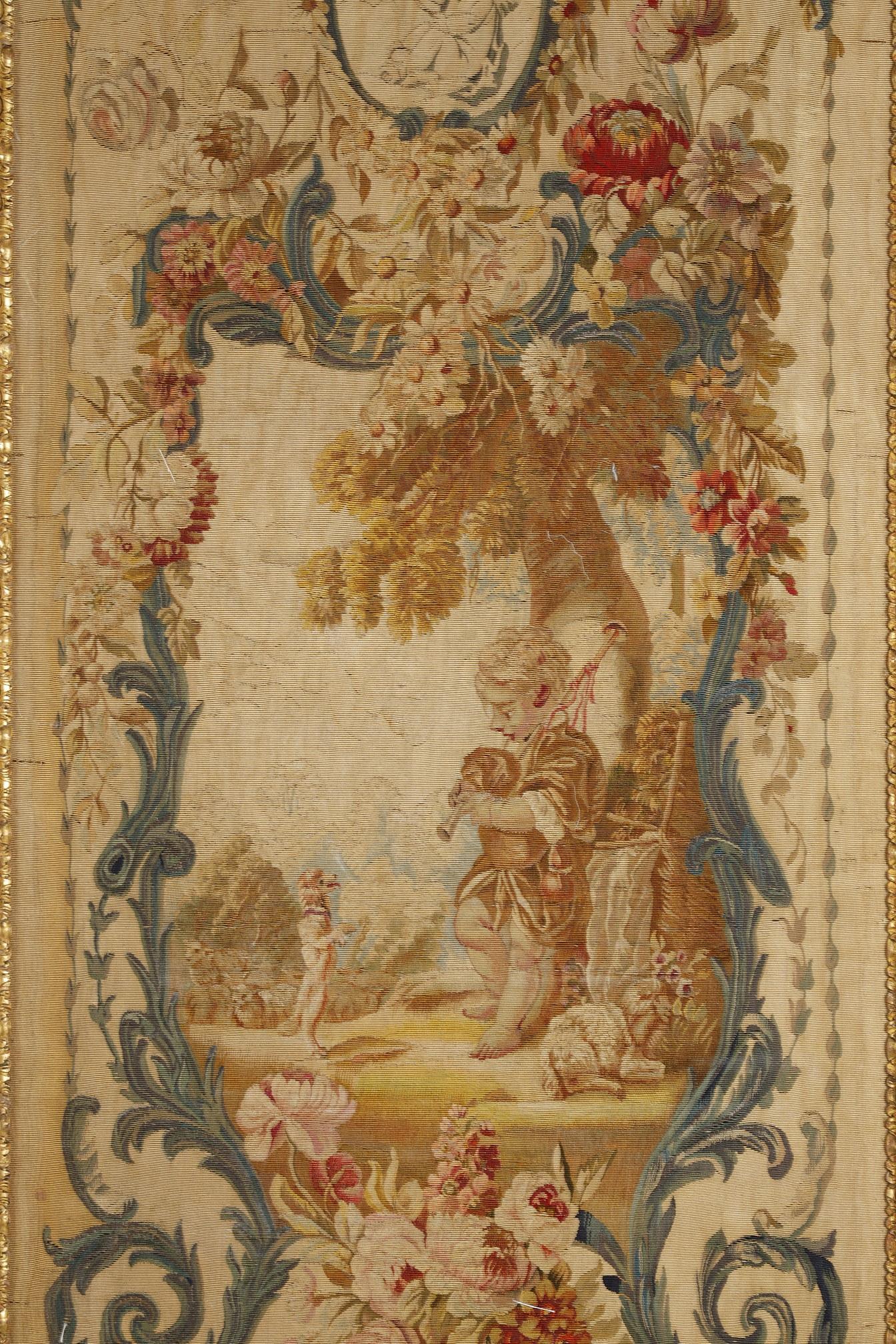 Ensemble de 4 tapisseries signées par la Manufacture aft. de Beauvais F.Boucher, France, 1770 en vente 3