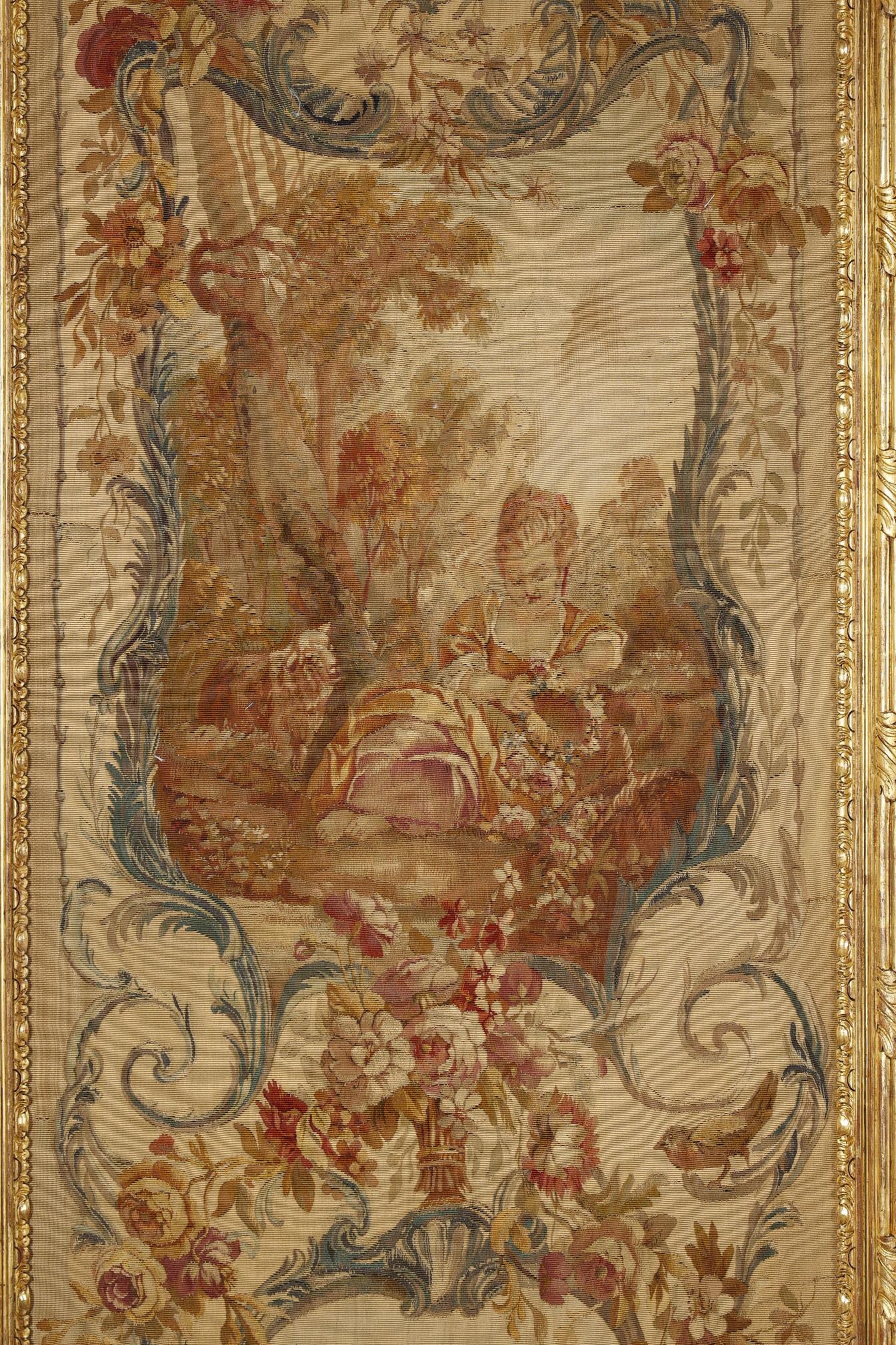 Set von 4 Wandteppichen, signiert von Beauvais Manufacture aft. F.Boucher, Frankreich, 1770 (Louis XVI.) im Angebot
