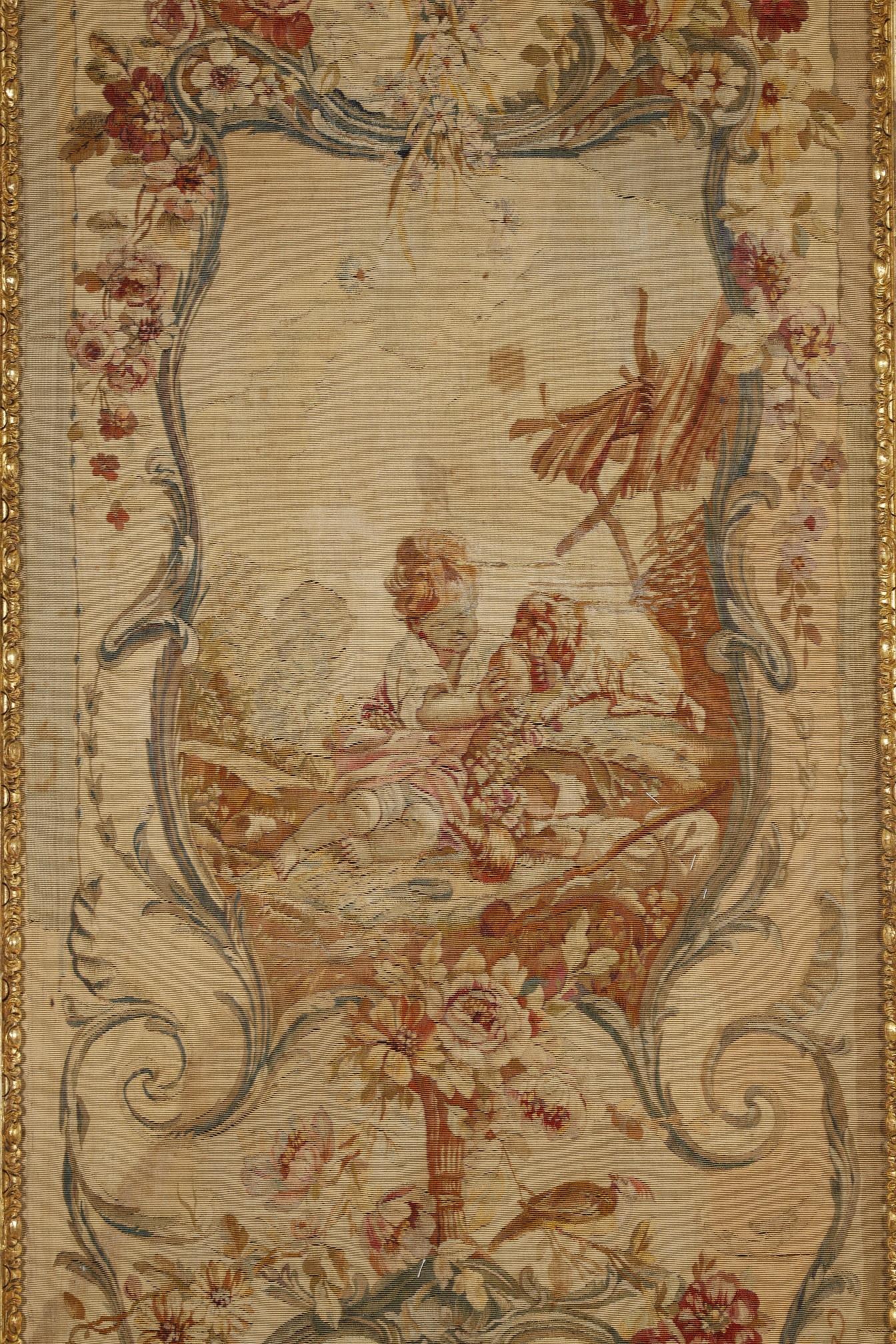 Set of 4 Tapestries Signed by Beauvais Manufacture aft. F.Boucher, France, 1770 In Good Condition For Sale In PARIS, FR