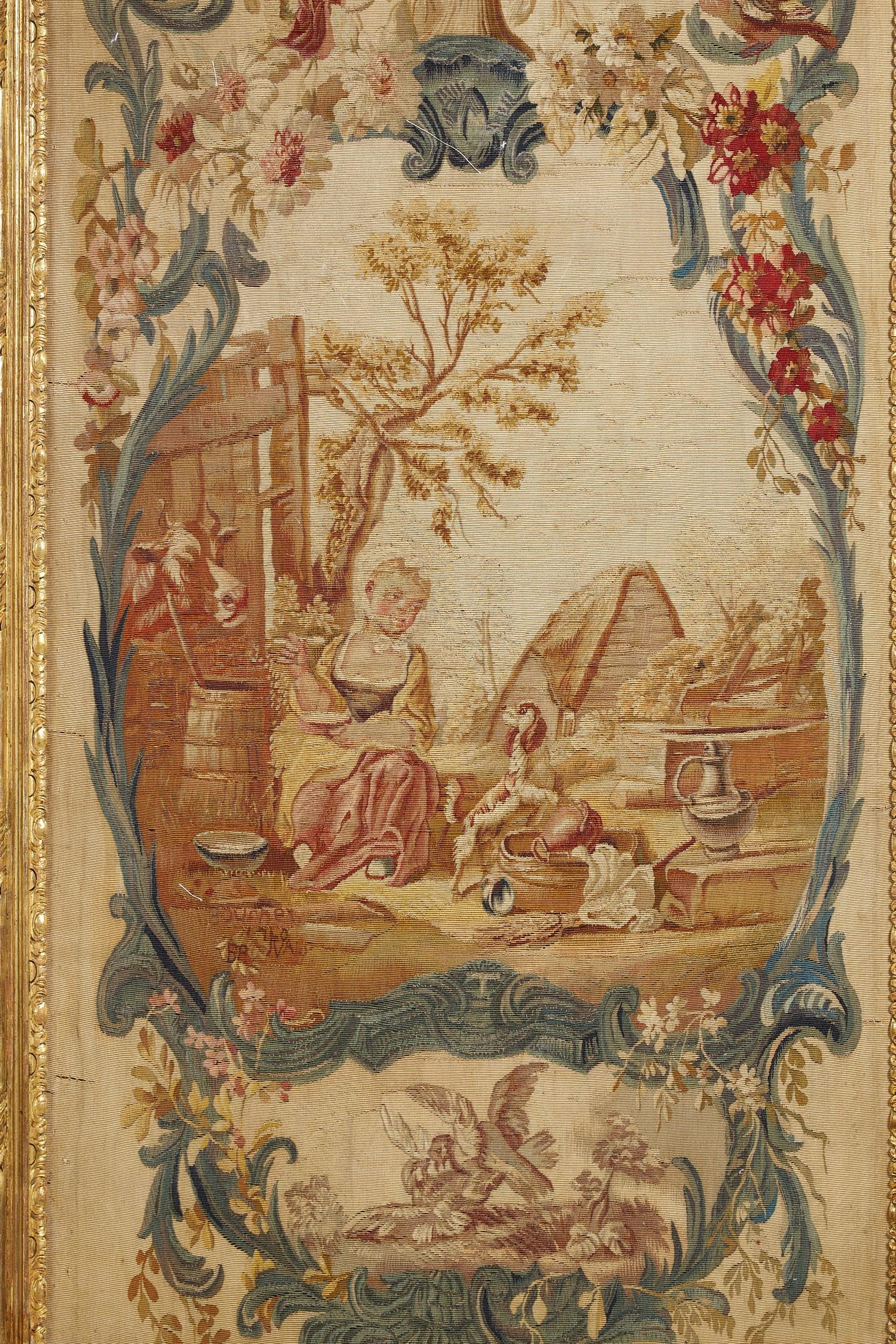 Set di 4 arazzi firmati da Beauvais Manufacture aft. F.Boucher, Francia, 1770 in vendita 2