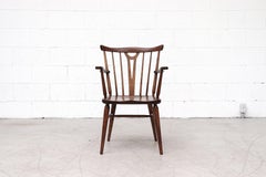 Set of 4 Tapiovaara Style Spindle Back Armchairs