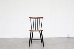Set of 4 Tapiovaara Style Spindle Back Chairs