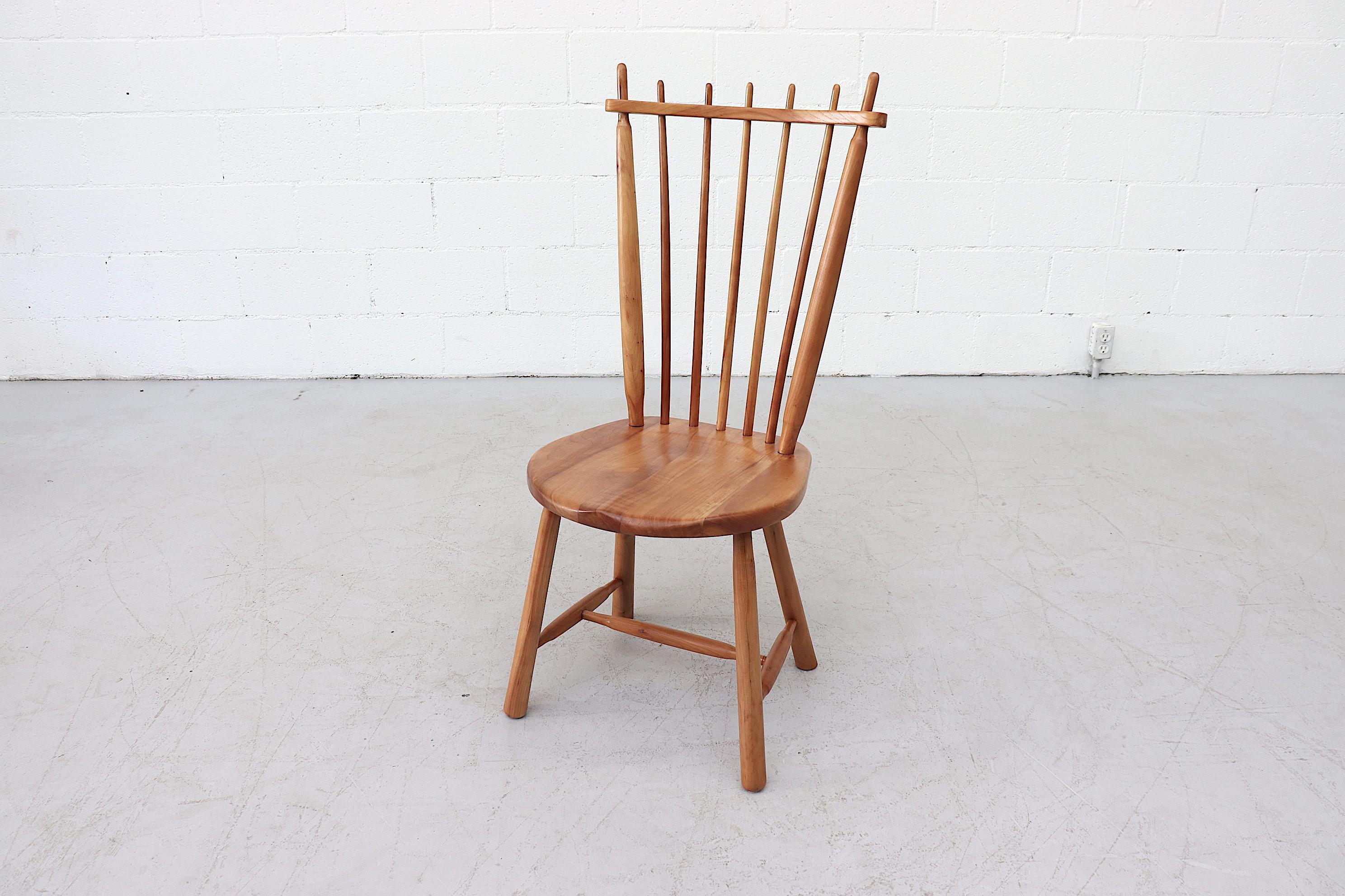 Mid-20th Century Set of 4 Tapiovaara Style Spindle Back Chairs