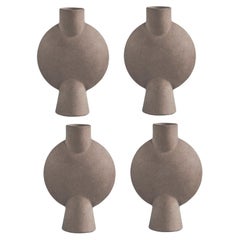 Ensemble de 4 mini-sphères sphériques taupe en bulle du 101 Copenhagen