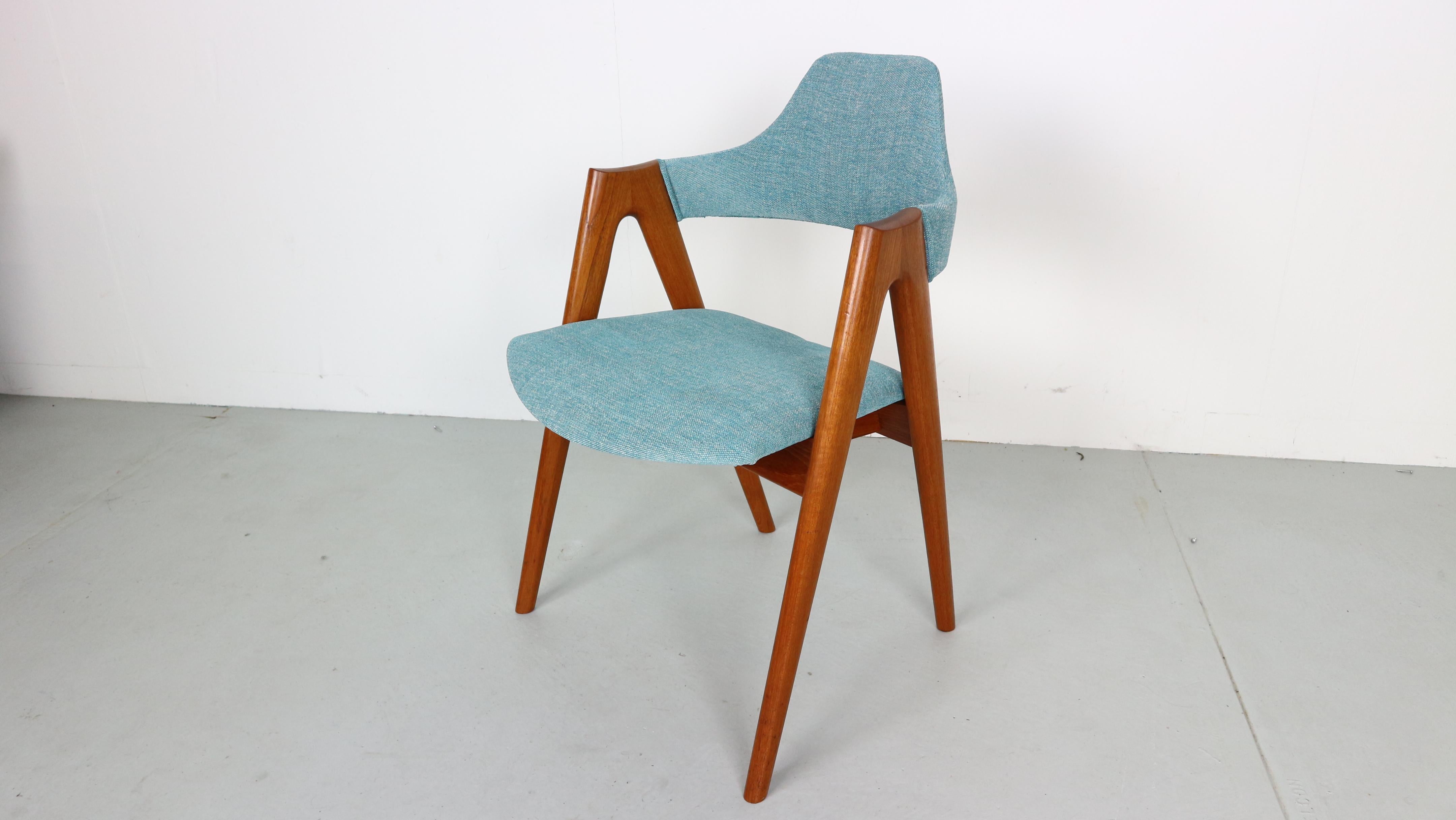 Set of 4 Teak Compass Chairs by Kai Kristiansen for SVA Møbler 7