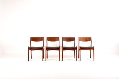 Set of 4 Teak Danish Dining Chairs by Sorø Stolefabrik – Mid Century Modern, 196