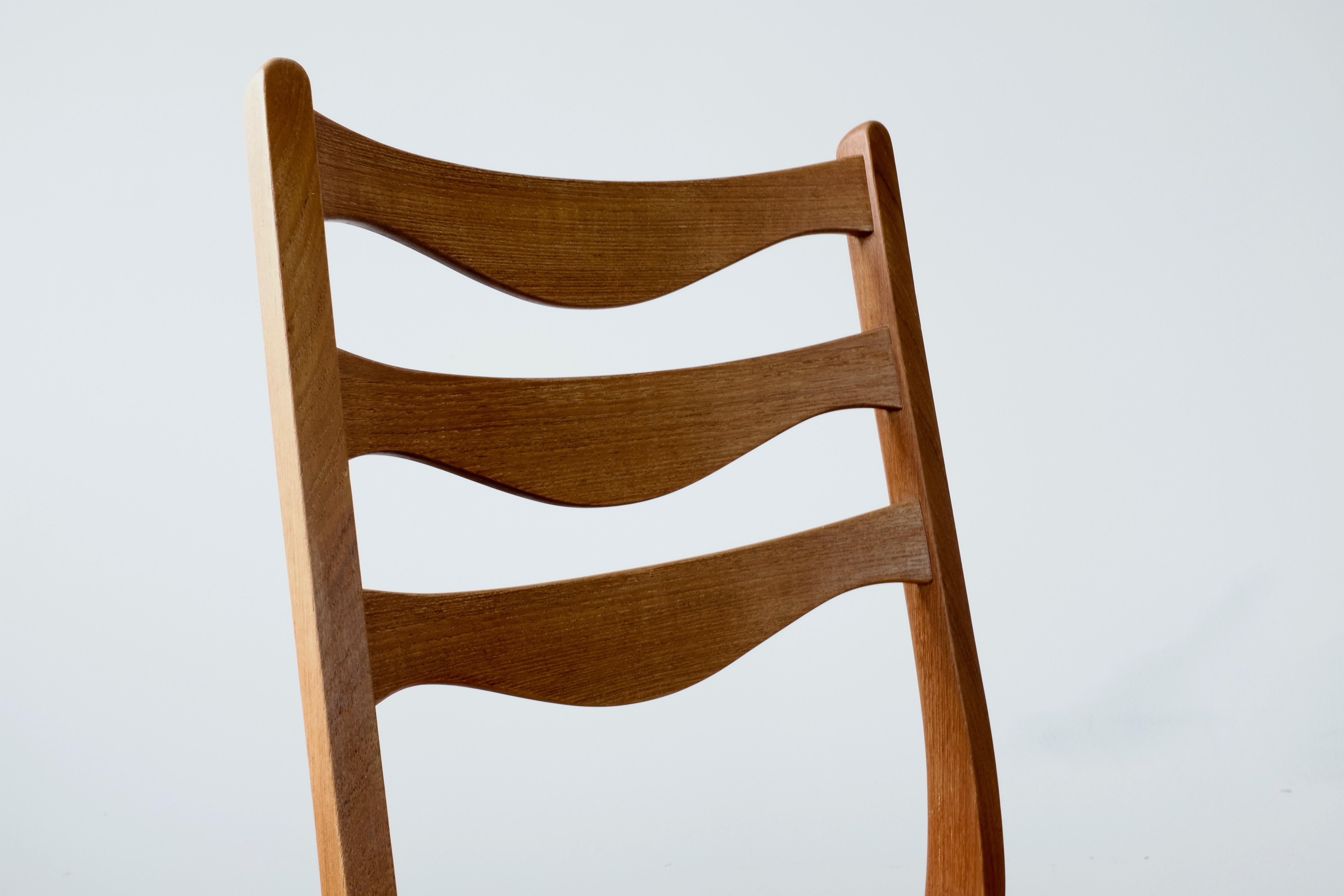 Set of 4 Teak Dining Chairs by Arne Wahl-Iversen for Glyngøre Stolefabrik In Excellent Condition For Sale In Ottawa, ON