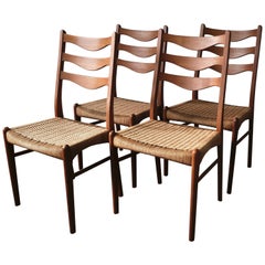 Set of 4 Teak Dining Chairs by Arne Wahl-Iversen for Glyngøre Stolefabrik