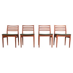 Set of 4 Teak Dining Chairs by Erling Torvits for Sorø Stolefabrik, Denmark 1960