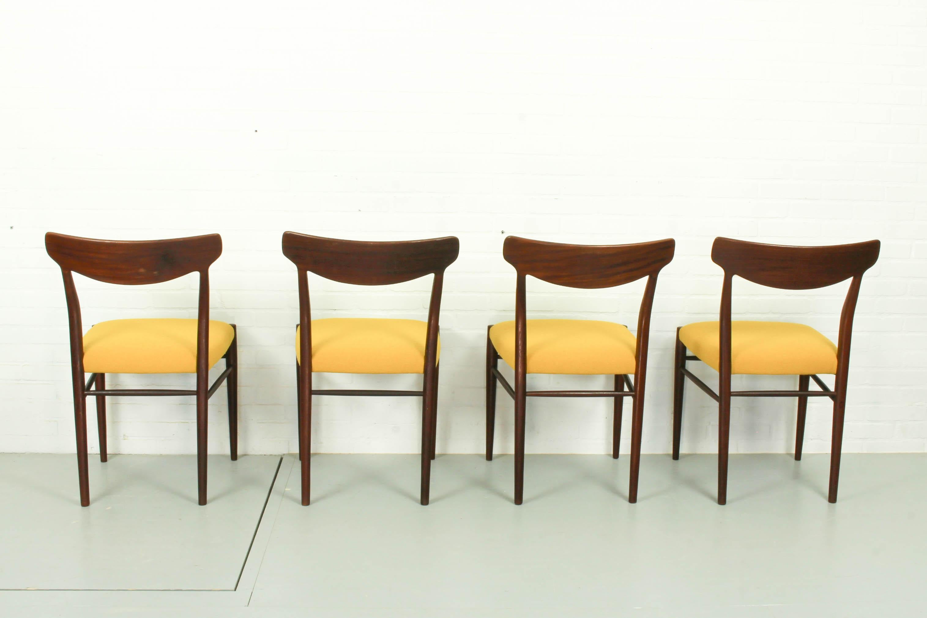 Set of 4 Teak Dining Chairs by Harry Ostergaard, 1950s 2